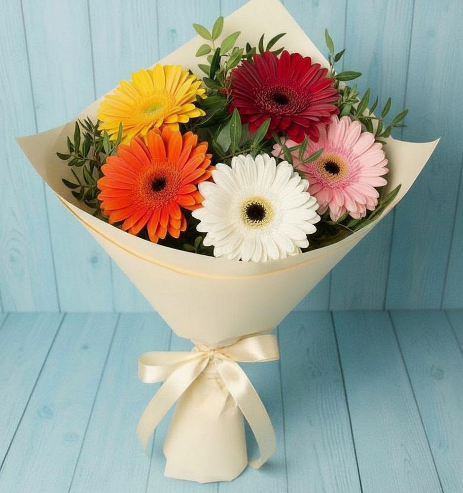 Букет цветов из: Герберы в Синьково