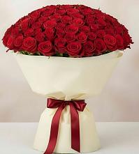 Букет 101 Красная роза Милано в Синьково