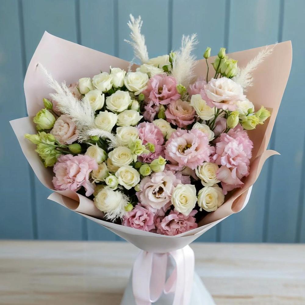 Букет цветов из: Альстромерии и Розы в Синьково