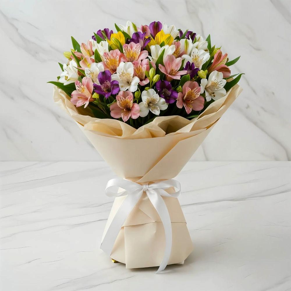 Букет цветов из: Альстромерии в Синьково