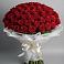 Букет 101 Красная роза Блэк Мэджик в Синьково