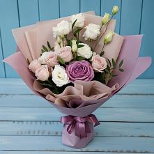 Букет цветов из:  Розы и Лизиантусы в Синьково