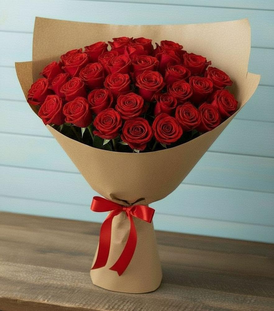 Букет Красные розы Милано в Синьково