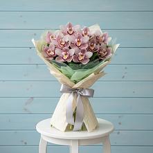 Букет цветов из:  Орхидеи и Розы #REPLACE_PRED# Синьково