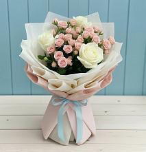 Букет цветов из:  Розы #REPLACE_PRED# Синьково
