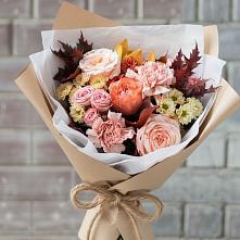 Букет цветов из:  Гвоздики, Хризантемы и Розы в Синьково