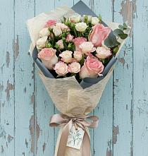 Букет цветов из:  Розы #REPLACE_PRED# Синьково