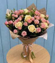 Букет цветов из:  Розы #REPLACE_PRED# Синьково