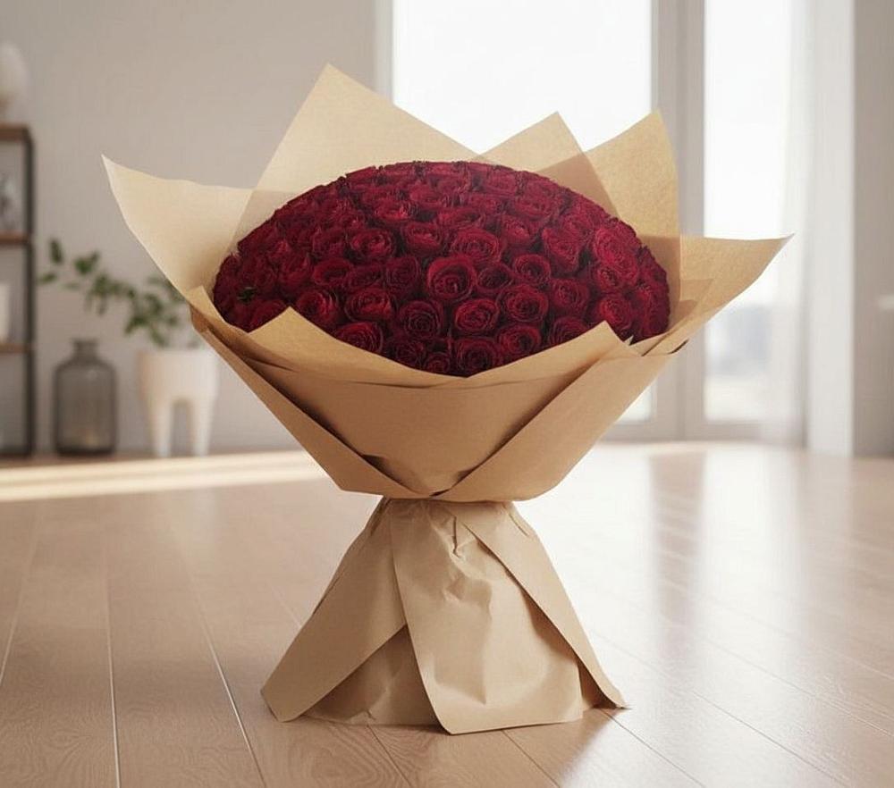 Букет 101 Красная роза в Синьково