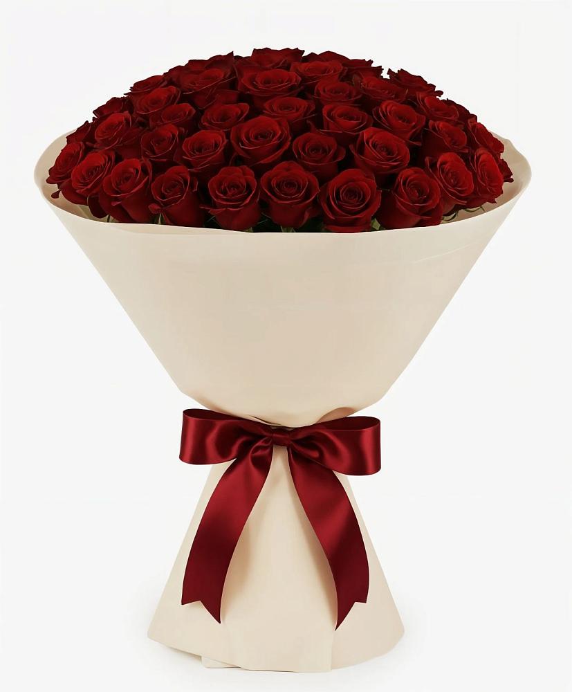 Букет 101 Бордовая роза Блэк Бакарра в Синьково