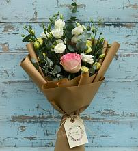 Букет цветов из:  Розы и Лизиантусы #REPLACE_PRED# Синьково